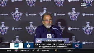 John Tortorella brief postgame remarks after Blue Jackets' heartbreaking loss | STANLEY CUP PLAYOFFS