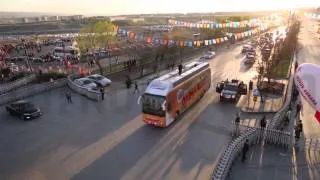 Ak parti Ankara mitingi hava çekimi kamera arkası / Turkoflycam