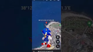 sonic found on google earth #sm #art #and #info #google #earth #short #never #giveup #sonic