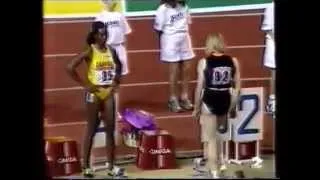 Merlene Ottey World Record 60m indoor Against Privalova - Madrid 1992