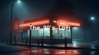 Back Hits To The 90's ☂️ Rainy Lofi Hip Hop 💜 Chill Lofi Beats & Rain Sounds