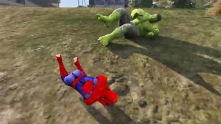 hulk vs spiderman gta 5 | hulk vs spiderman gta 5 ragdolls