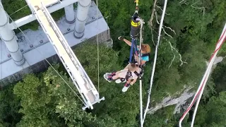 29.07.21 Сочи...Скайпарк...Паша прыгает Bungy 69