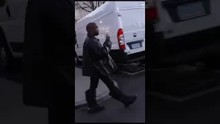 Kanye West caught eating ice cream in public