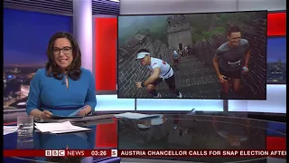 Gruelling 'Great Wall' marathon (China) - BBC News - 19th May 2019