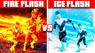 FIRE Flash Family vs. ICE Flash Family In GTA 5!