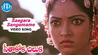 Seethakoka Chiluka Movie - Saagara Sangamame Video Song | Karthik, Aruna | S.P.Balu | Ilaiyaraaja