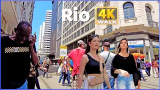 【4K】WALK 🇧🇷 Centro do Rio de Janeiro BRAZIL 2023 Travel