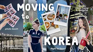 MOVING TO KOREA🇰🇷✈️ - first day in Seoul, my university, Korean food, photo booths & shopping