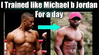 I Trained Like Michael B Jordan For a Day | Upper Body Workout!!