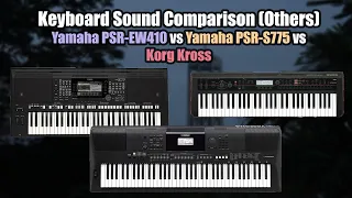 More Sound Comparisons - Yamaha EW-410 vs PSR-S775 vs Korg Kross