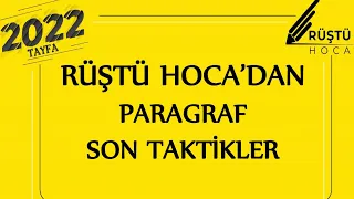 Paragraf | SON TAKTİKLER | RÜŞTÜ HOCA