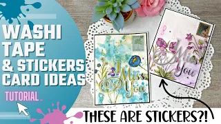 Washi Tape Card Ideas | Washi Tape Cards to Make | What to do with Washi Tape | The Washi Tape Shop