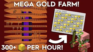 Minecraft Portal Based Gold Farm - 50,000 Items Per Hour!