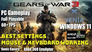 Gears of War 3 Xenia Best Settings | Xbox 360 Emulator | Full Playable | 60fps | 2023 Latest