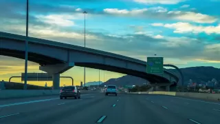 13-15: Salt Lake City Sunset: I-15 North to I-80 West