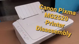 Taking Apart Canon Pixma MG2520 Printer to Clean or Repair