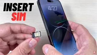 How to INSERT / REMOVE SIM Card on iPhone 14 ( Plus, Pro & Pro Max )