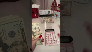 asmr cash counting weekly budget #shorts #cashstuffing