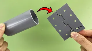 Don't Throw PVC Pipe Away! Make A Door Hinge In Easy Steps | Creation Holic