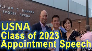 USNA Class of 2023 Appointment Speech