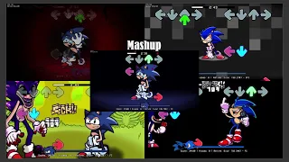 FNF - Lost My Mind - Mashup/Comparison Sonic Vs Xain