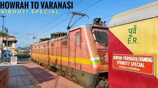 HOWRAH to VARANASI || Full Train Journey || Train No 02333- Howrah Prayagraj Rambag Vibhuti Special!