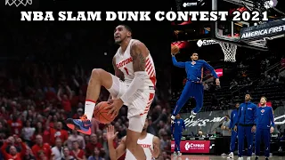 Obi Toppin PRACTICING DUNKS For NBA SLAM DUNK CONTEST 2021 - CRAZY DUNKS WITH INSANE VERTICAL!