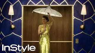 Gugu Mbatha-Raw | 2020 Golden Globes Elevator | InStyle | #shorts