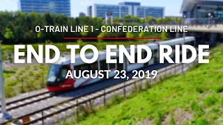 O-Train Line 1 (Confederation Line) : End to End Continuous Ride from Blair to Tunney's Pasture