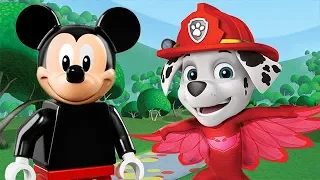 LEGO Mickey Mouse Paw Patrol PJ Masks Finger Family Song Nursery Rhymes Lyrics