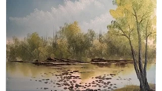 Big Tree Lake (from our live show) wet on wet oil painting ( Painting With Magic SE:5 EP 8)