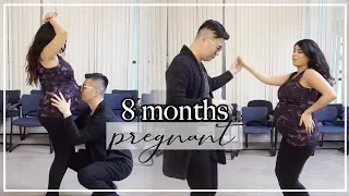 Pregnant Woman Dancing Bachata at 8 Months! (Adicto by Prince Royce)