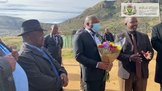 MEC Makalo Mohale visit the bereaved family at Qwaqwa