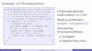 Episode 5.5 - Optimization of Vectorization: Regularizing Pattern