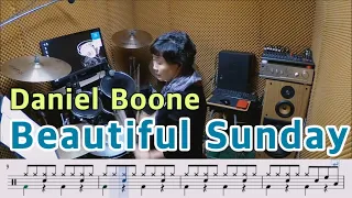 Beautiful Sunday - Daniel Boone [질주드럼/악보영상] 김정숙