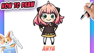 How to Draw ANYA from SpyxFamily!