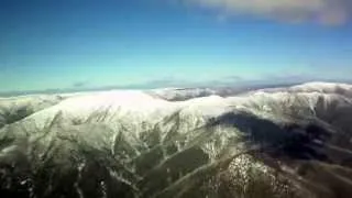Flying from Bright to Feathertop in spring
