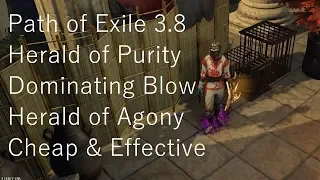 [PoE 3.8] Herald of Purity & Herald of Agony Dominating Blow necromancer | build guide