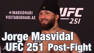Jorge Masvidal: I want to run until I throw up. I’m very upset right now | UFC 251 Press Conference