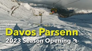 DAVOS PARSENN ⛷️ First Time On Skis This Winter! ❄️ Skiing in SWITZERLAND 🇨🇭