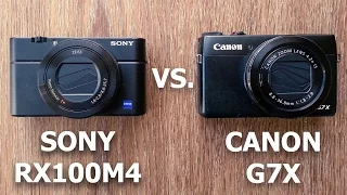 CANON G7X vs. SONY RX100M4