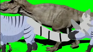 Ark Dinosaurs stampede green screen