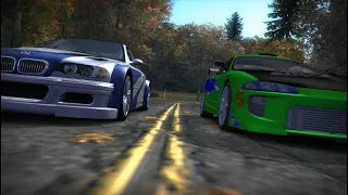 Brian's Mitsubishi Eclipse GSX vs Razor (Final Races - NFS MW )