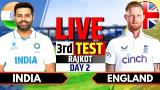 India vs England, 3rd Test, Day 2 | India vs England Live Match | IND vs ENG Live Score & Commentary