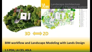 BIM and Landscape Modeling with Lands Design (Webinar 2023)