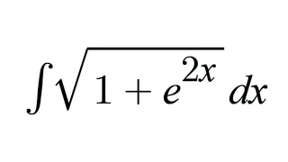 Integral de √(1+e^2x) dx