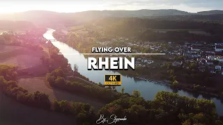 Fly over RHEIN || Cinematic & Relaxing DRONE View 4K