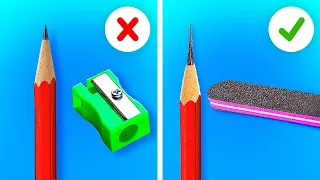 OMG! 😲 Smart School Tricks And Easy Drawing Hacks That Might Be Useful