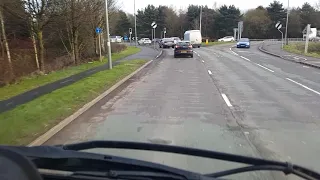 colour blind idiot stops at green light.